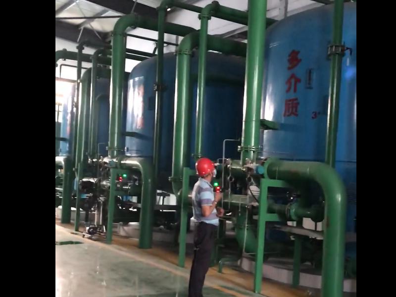 石英砂濾料施工現場